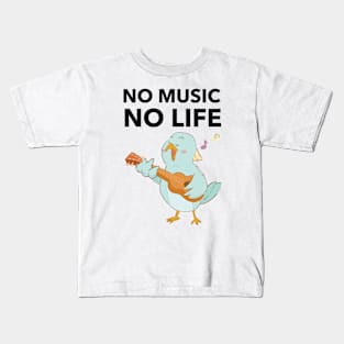 No Music No Life Kids T-Shirt